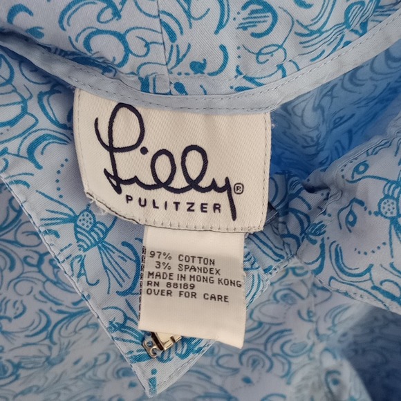 Lilly Pulitzer High Waisted Vintage White Tag Lion Capri Pants - Picture 5 of 5